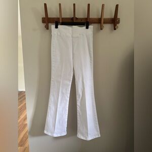 FRAME Jetset Slim Palazzo White Jeans size 1 (fits size 25-29)